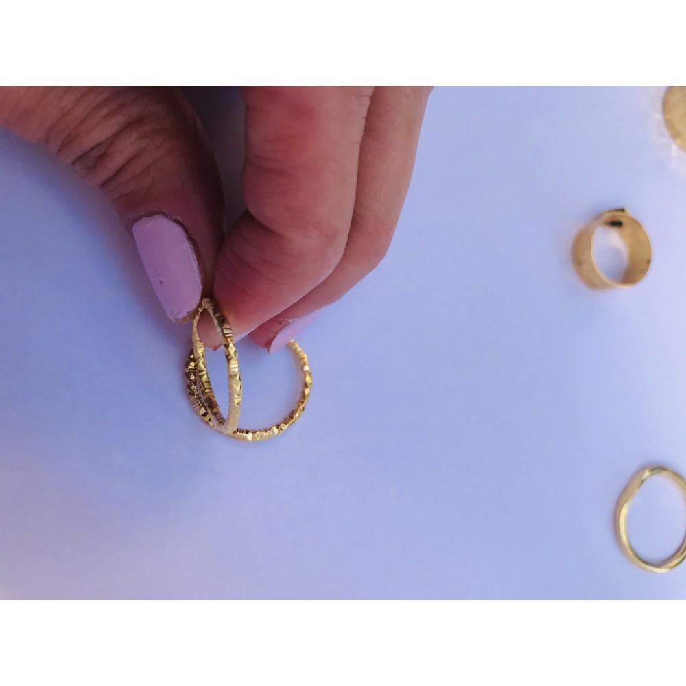 Desenli İnce Yüzük