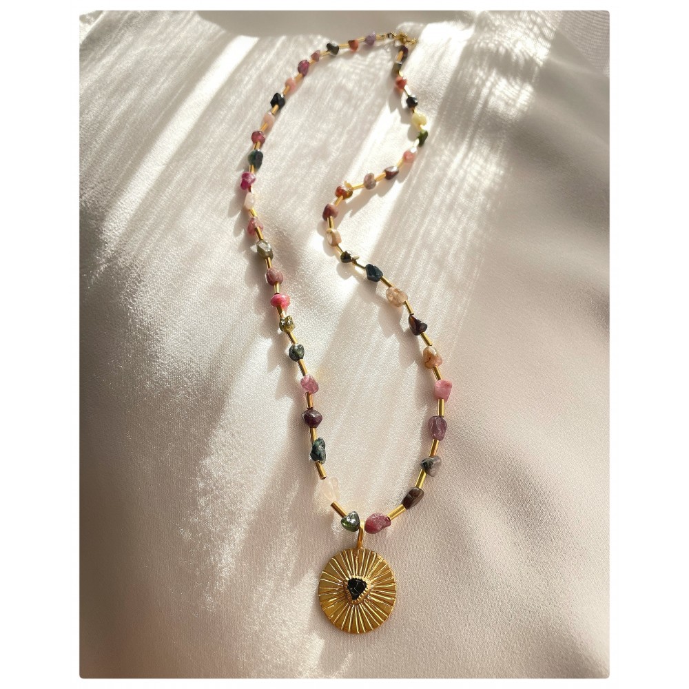 Turmalin Taşlı Kolye