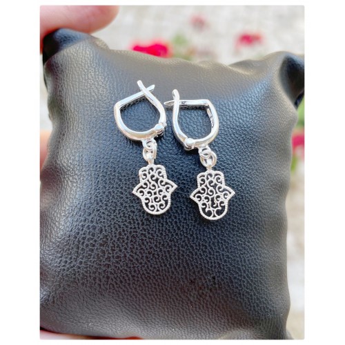 Hamsa Sembolü Küpe