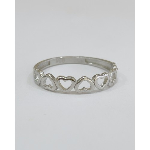 Sıralı Kalp Yüzük Sıralı Kalp Yüzük