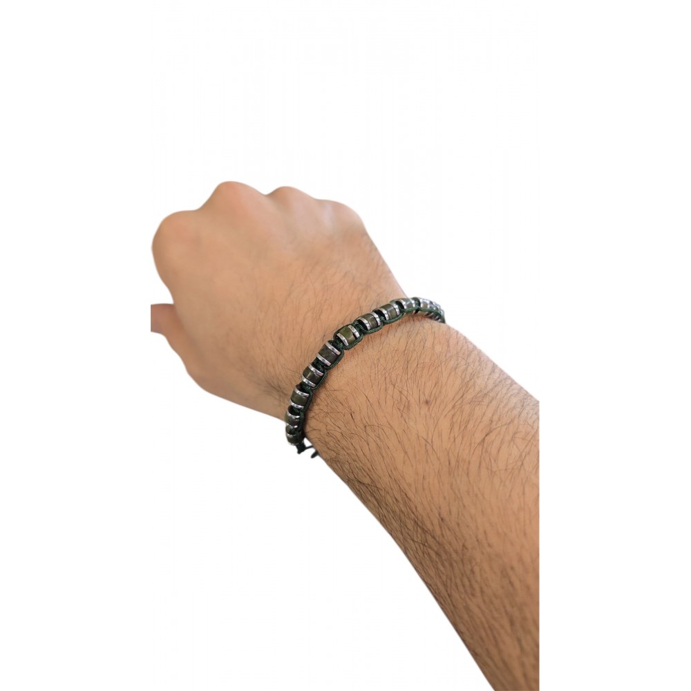 Jade ve Hematit Taşlı Bileklik