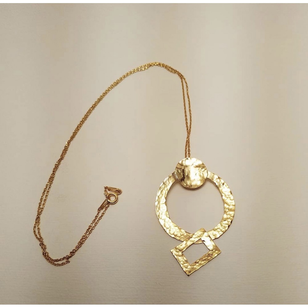 Geometeik Şekli Dövme Kolye